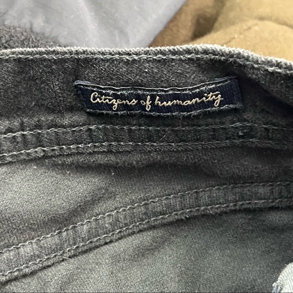 Citizens of Humanity Black Women’s Low Waist Straight Leg Corduroy Pants Size 29 - Picture 7 of 7